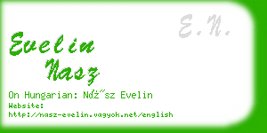 evelin nasz business card